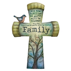 BLESSINGS WITH WINGS - "FAMILY" WALL CROSS